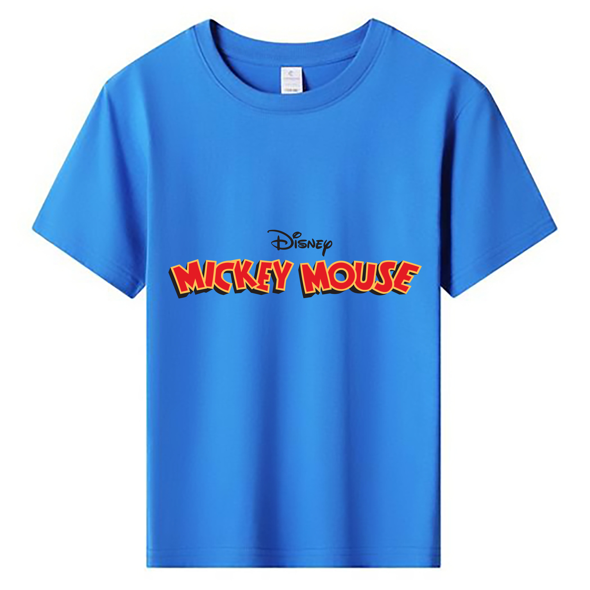 ミッキーマウス Mickey Mouse 綿100％キッズTシャツ（フロントプリント）